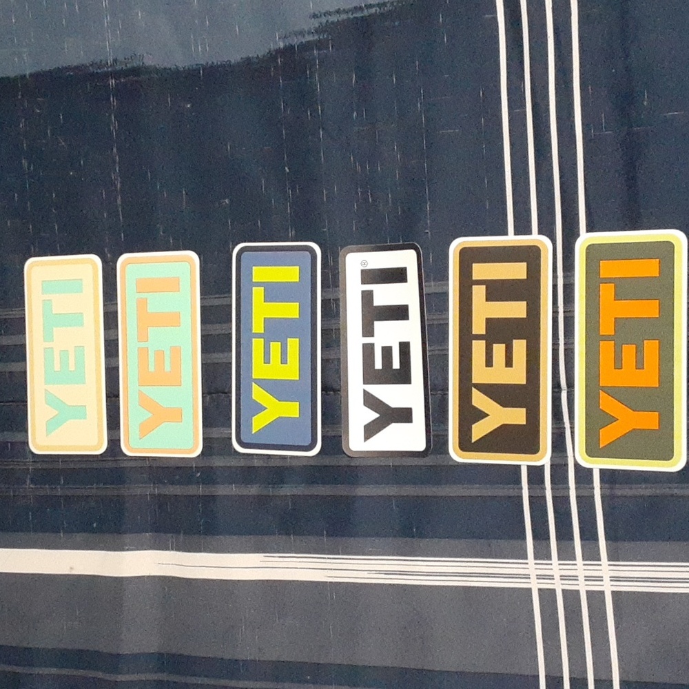 Bundle of Yeti stickers. Brand new